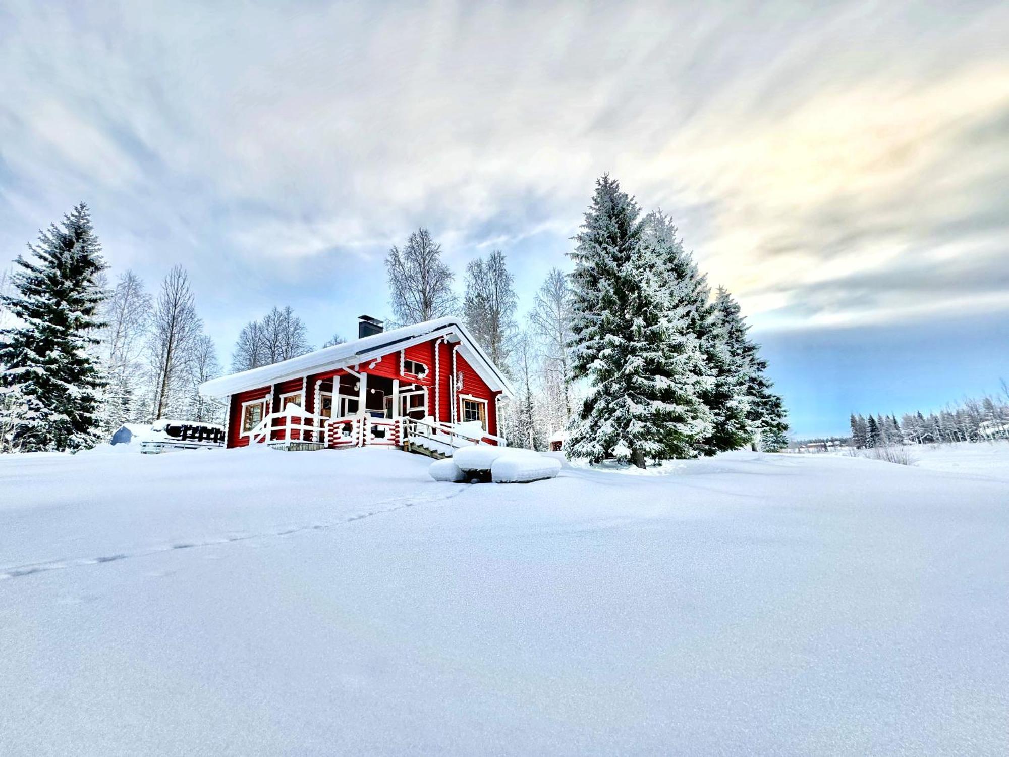 Lapin Villa Hiisi Joen Rannalla Ranua Buitenkant foto