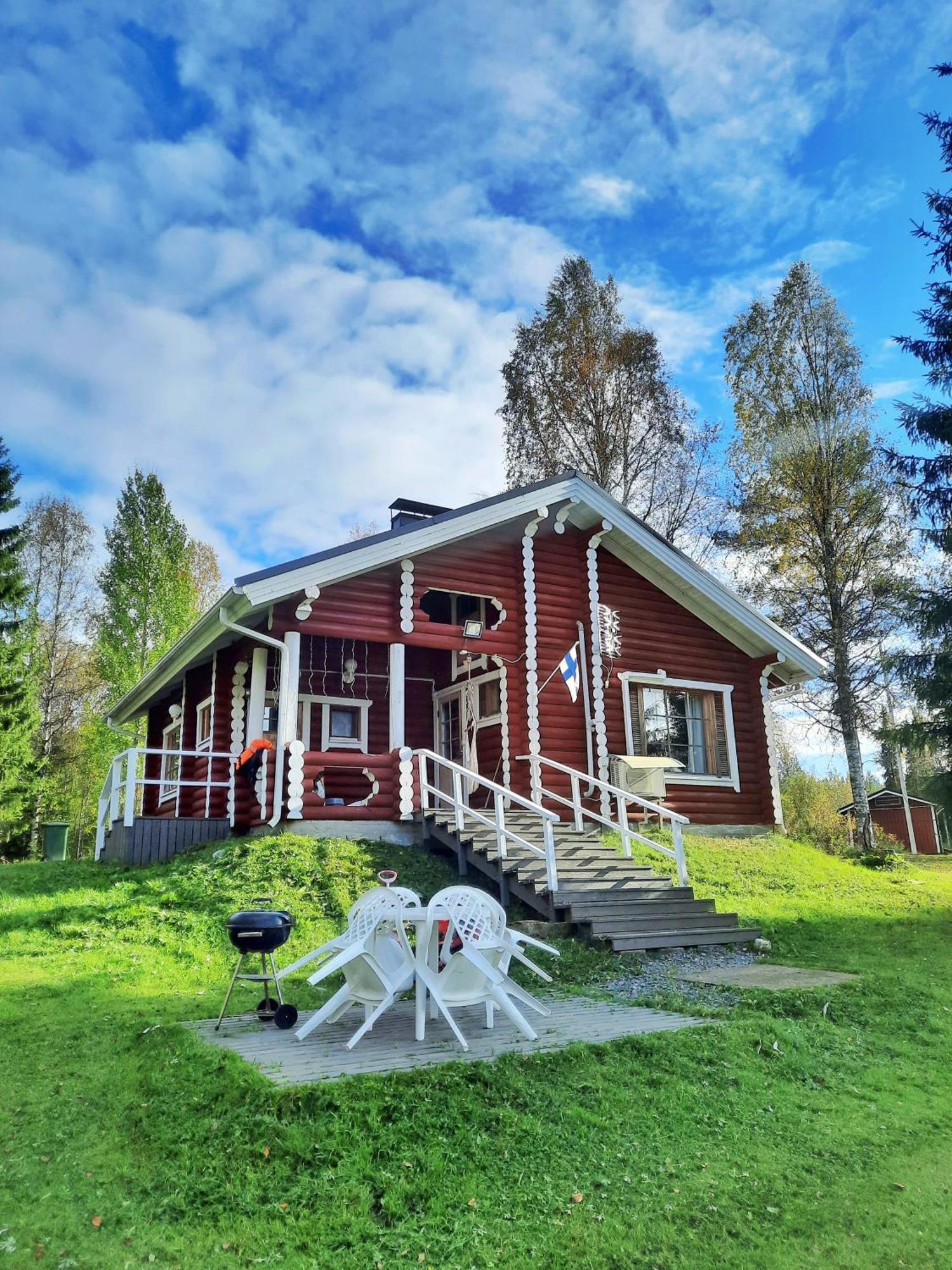 Lapin Villa Hiisi Joen Rannalla Ranua Buitenkant foto