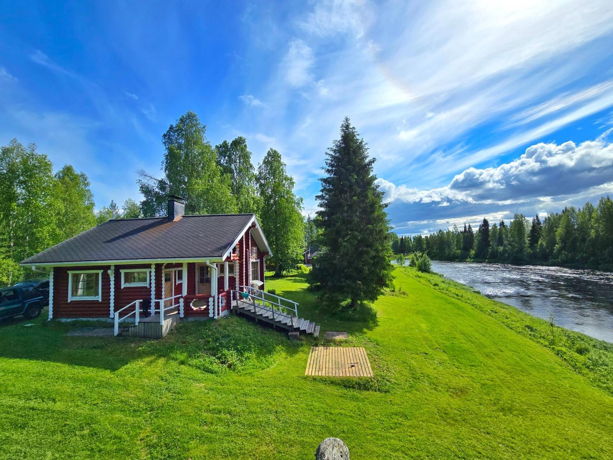 Lapin Villa Hiisi Joen Rannalla Ranua Buitenkant foto