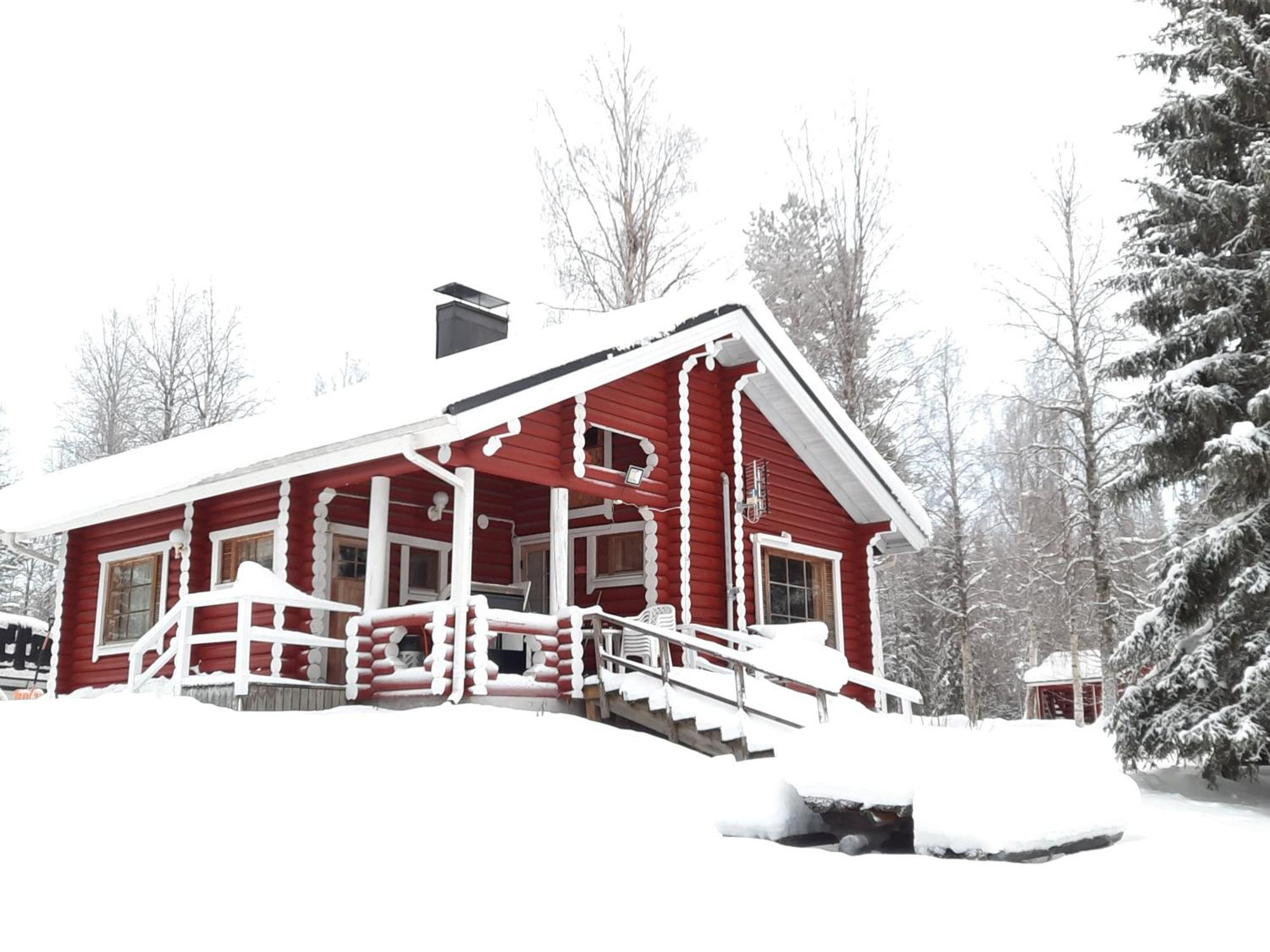 Lapin Villa Hiisi Joen Rannalla Ranua Buitenkant foto