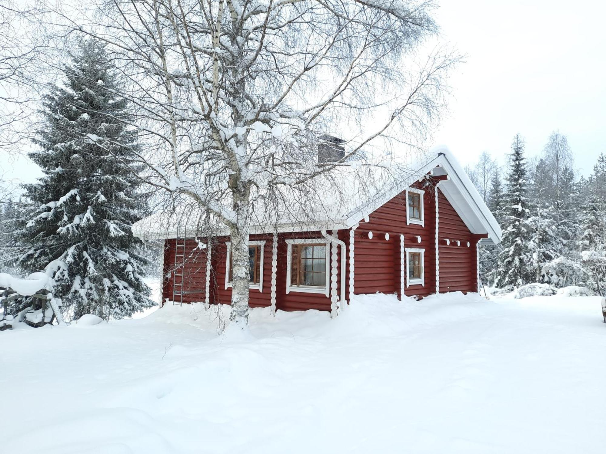 Lapin Villa Hiisi Joen Rannalla Ranua Buitenkant foto