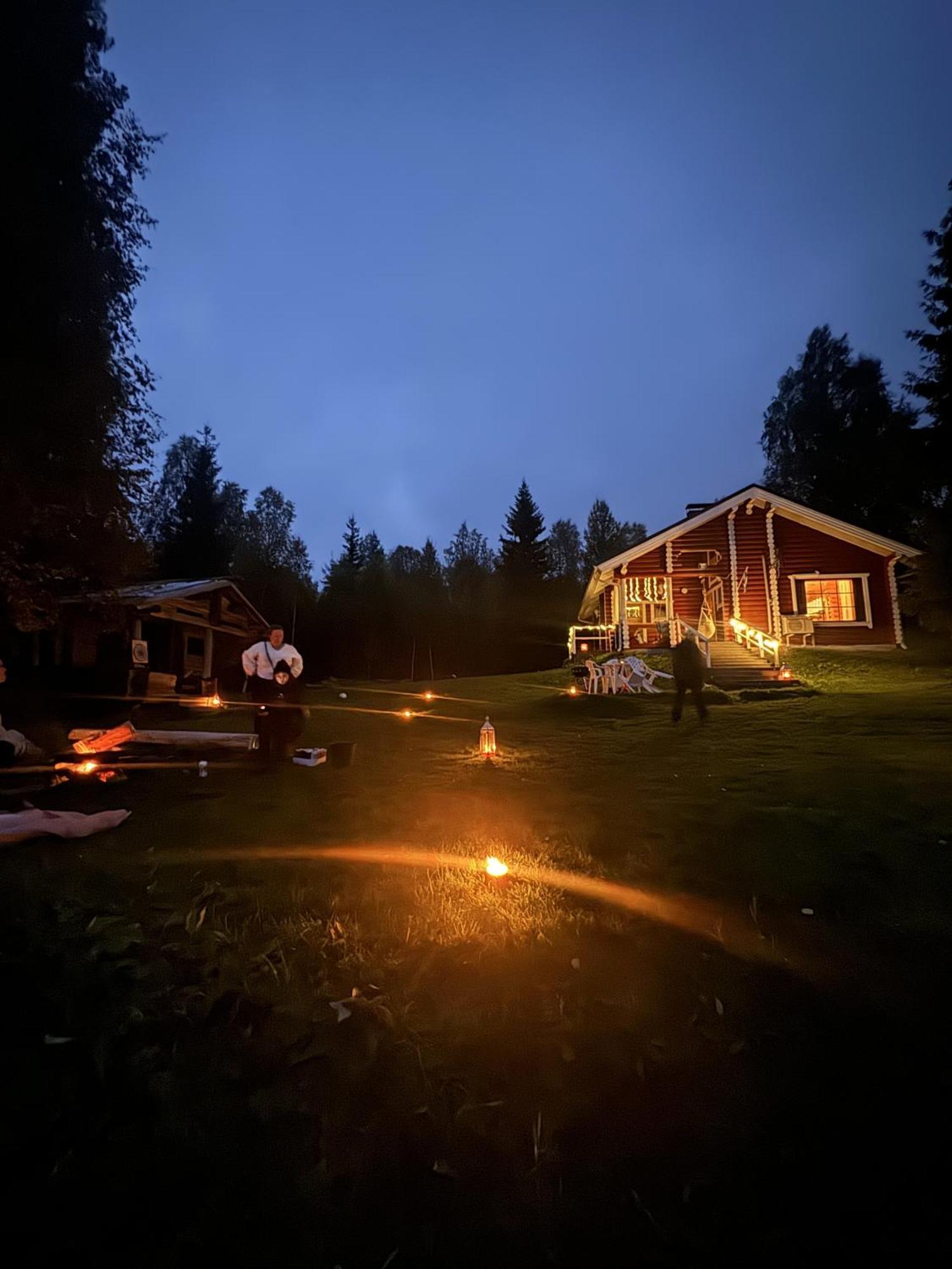 Lapin Villa Hiisi Joen Rannalla Ranua Buitenkant foto